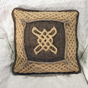 Avalon Celtic cables cushion cover
