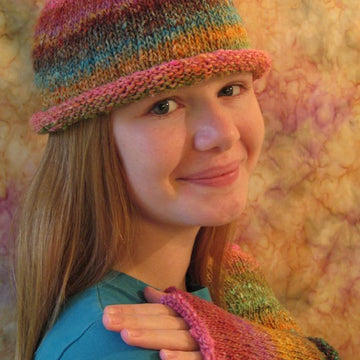 Scooter-Pie Hat & Fingerless Gloves