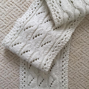 The Phoebe Lacy Cabled Scarf