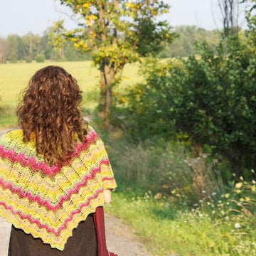 Meander shawl