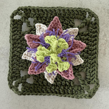 Passion Flower Granny Square