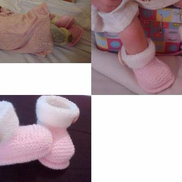 Ugg inspired Booties and Hat