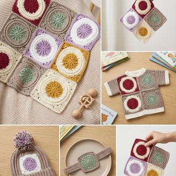 Dancing Poppies Crochet Afghan Square Pattern