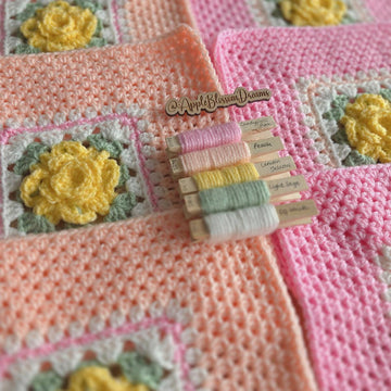 Buttercup Rose Garden Blanket