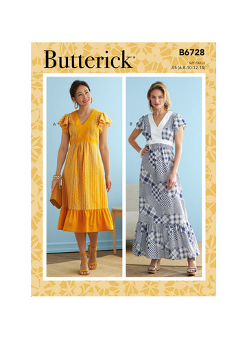 Butterick Misses' Dresses B6728 - Sewing Pattern