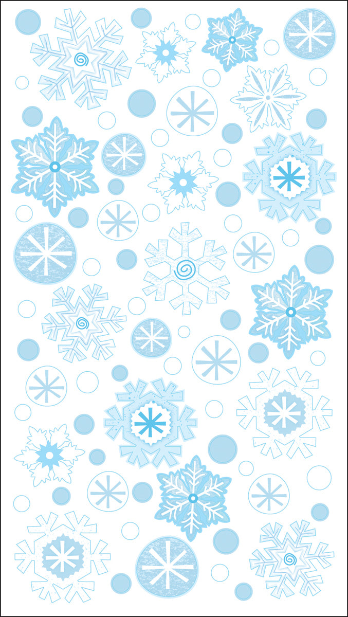 Sticko Stickers - Winter Snowflakes W/UV Accents