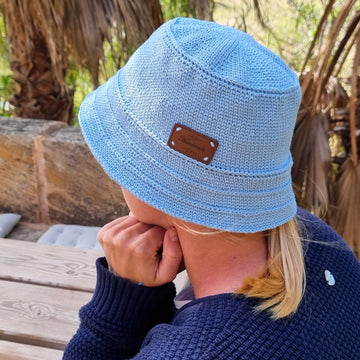 Summer crochet bucket hat for adults and kids crochet pattern H2