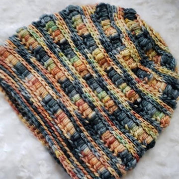 Puffy Ridges Slouchy Hat
