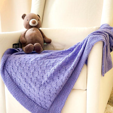 Simply Elegant Butterfly Knit Baby Blanket