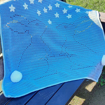 Starry Night Twin Bunny Blanket