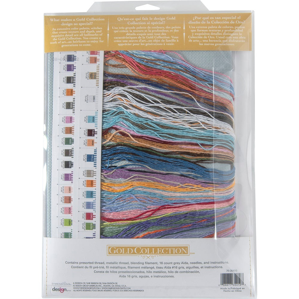 Dimensions Counted Cross Stitch Kit: The Gold Collection: Summer Fairy - 46 x 41 cm