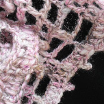 Diamond ladder crochet scarf