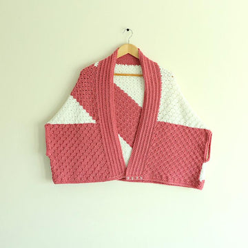 C2C Crochet Origami Shrug