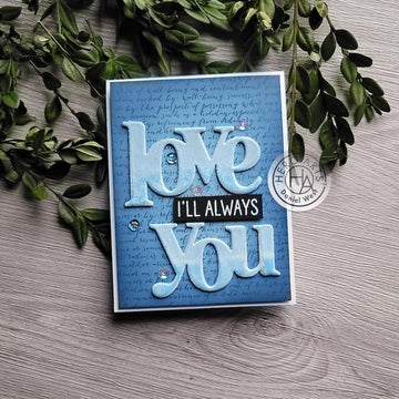 Hero Arts Stamp & Cut-Love You XL