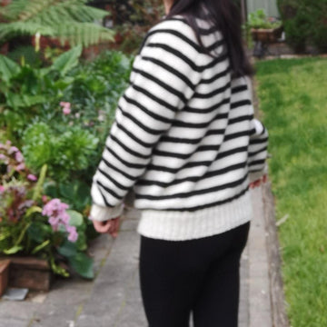 Stripe Vines Sweater