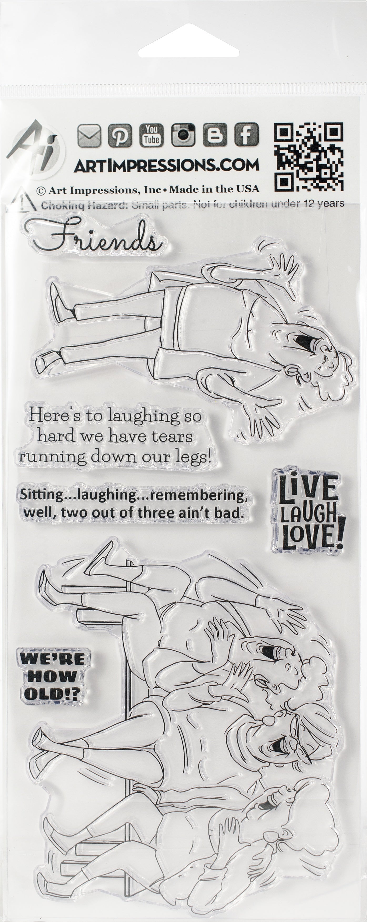 Art Impressions Clear Stamps - Live Laugh Love