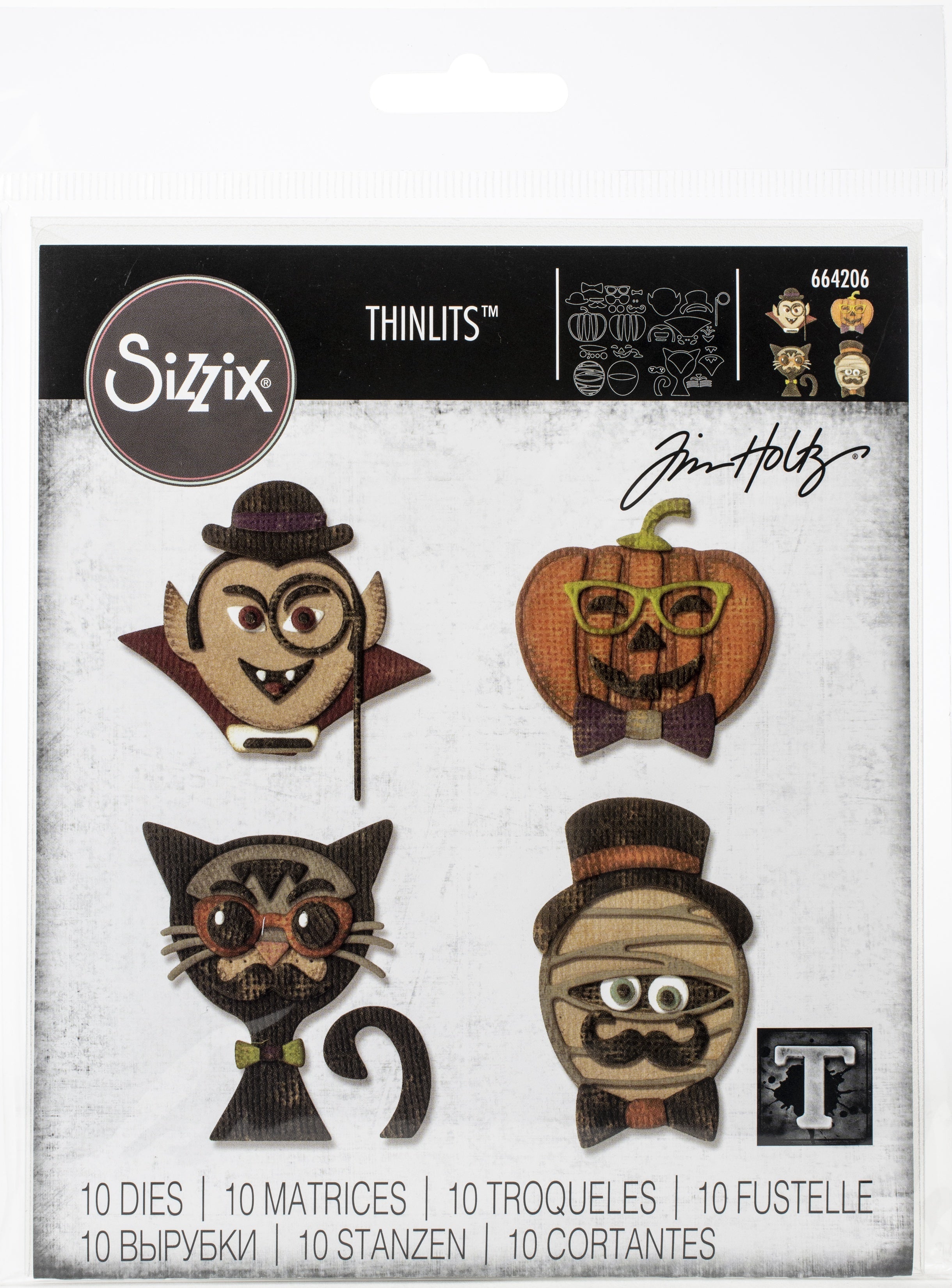 Sizzix Thinlits Dies By Tim Holtz - Hip Haunts