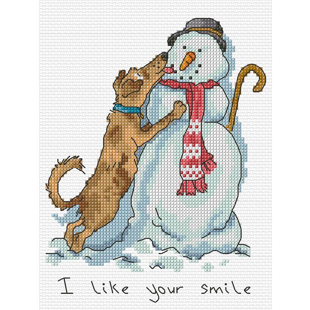 Bothy Threads I like your smile Cross Stitch Kit - 14 x 19cm