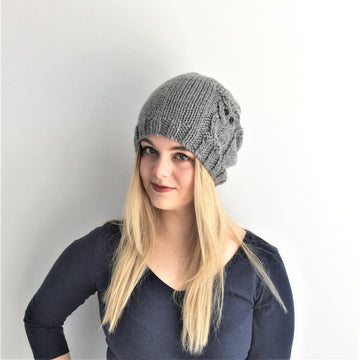 Owl slouchy hat toddler to adult