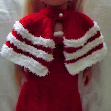 Christmas dress and dolls cape