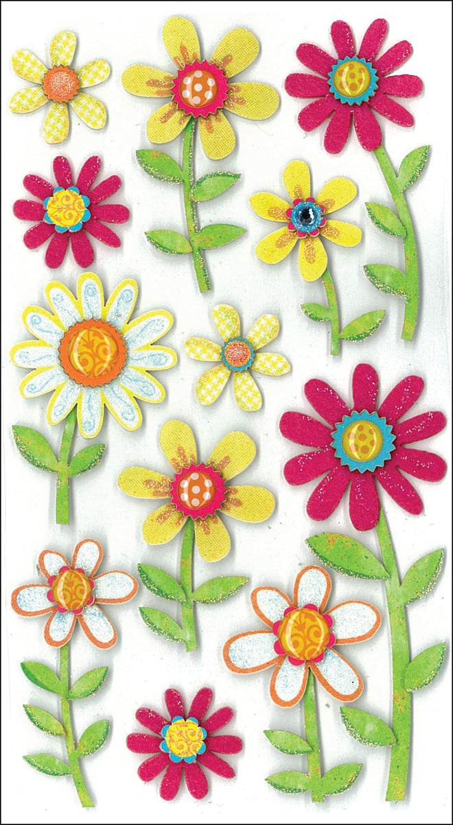 Jolee's Le Grande Dimensional Stickers - Large Daisies
