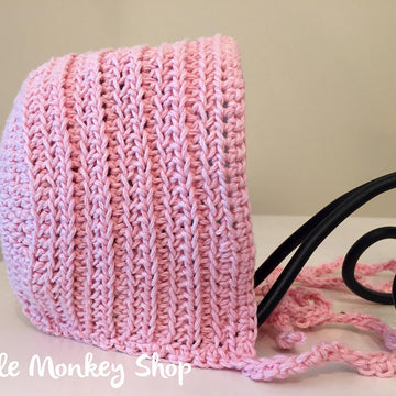 Ribbed Vintage Baby Bonnet