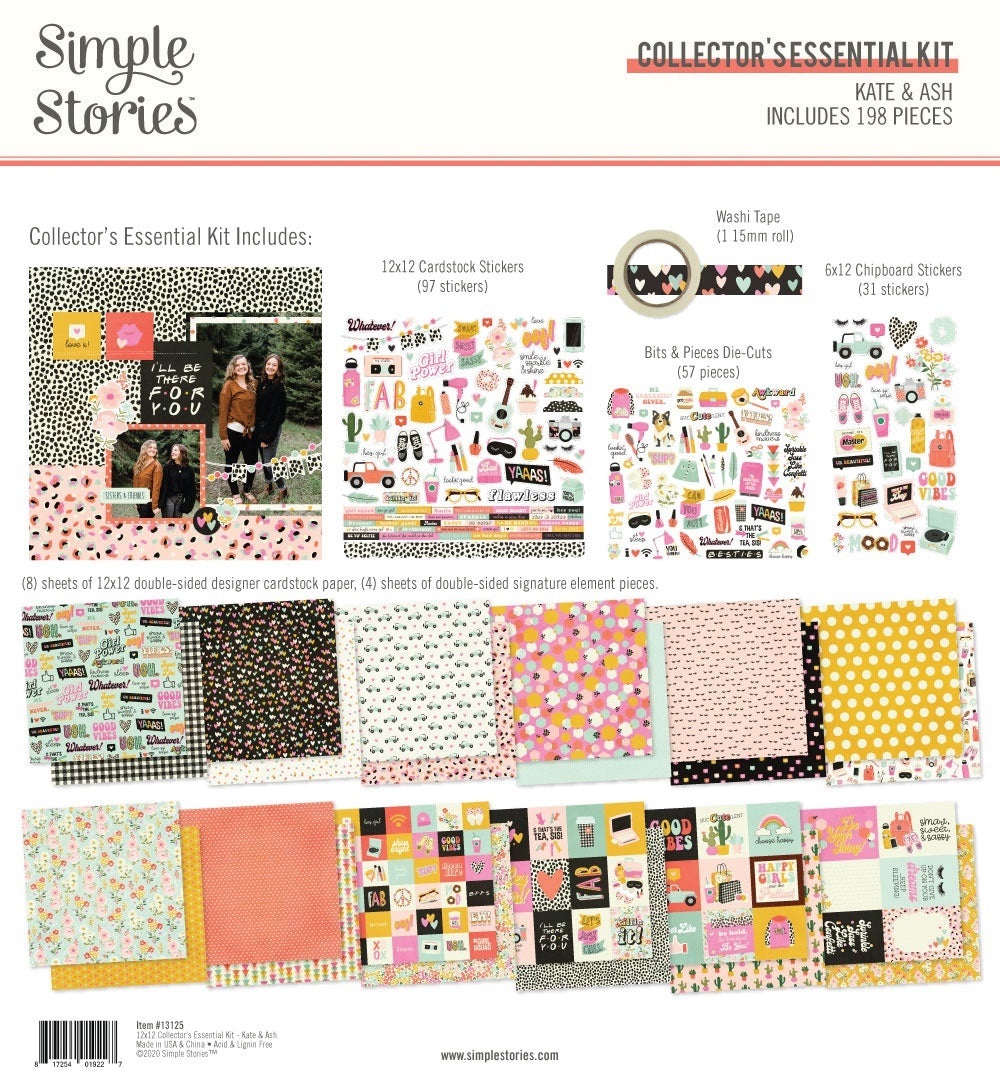 Simple Stories Collector's Essential Kit 12"X12" - Kate & Ash