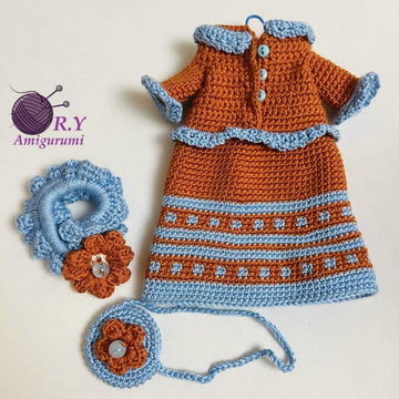 Amigurumi Lala autumn outfit