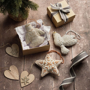 Anchor Angel Decoration Embroidery Kit - 12 x 12 cm