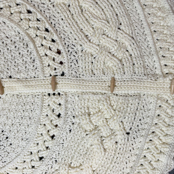 Bonnie's Aran Cabled Christmas Tree Skirt