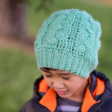 Crochet Braided Slouch Beanie