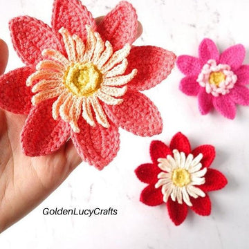 Dahlia Flower Applique