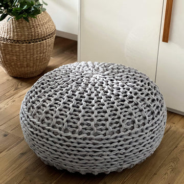 4 T-SHIRT YARN Pouf Patterns