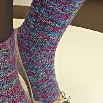 Waffle Stitch Socks
