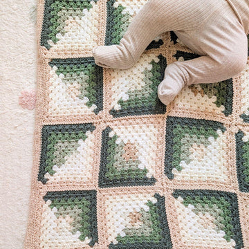 Log Cabin Baby Blanket