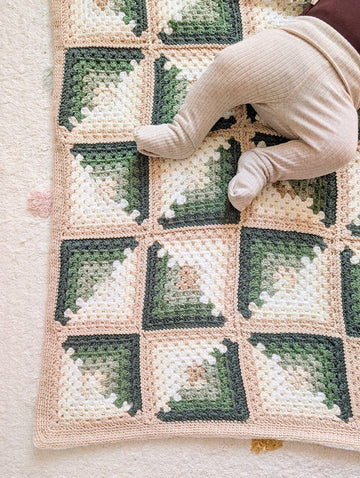 Log Cabin Baby Blanket