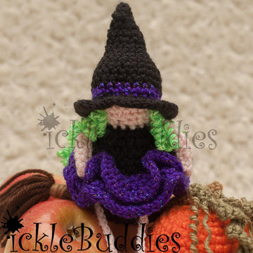 Witch with Pumpkin Chocolate Orange Cover Crochet Pattern UK Terminology