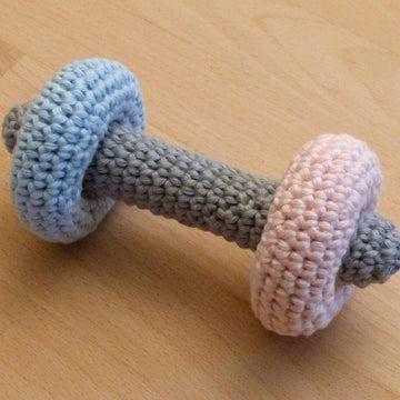 Dumbbell rattle