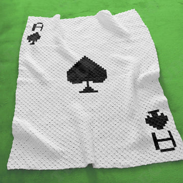 Ace of Spades Blanket C2C CROCHET PATTERN