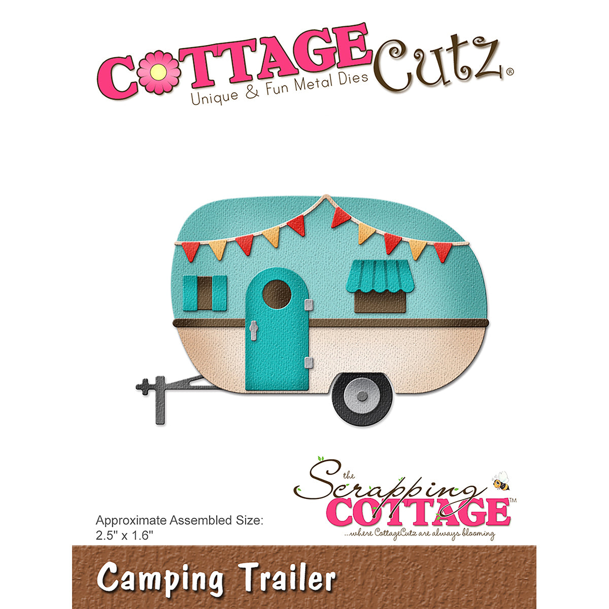 CottageCutz Dies - Camping Trailer 2.5"X1.6"