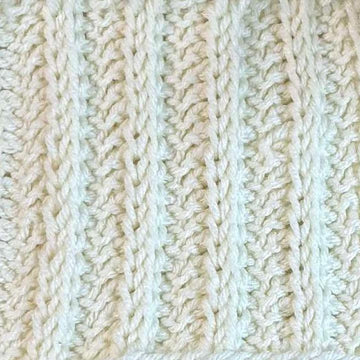 Tunisian Rib Stitch Afghan Square