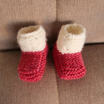 Strawberry Seed Baby Booties