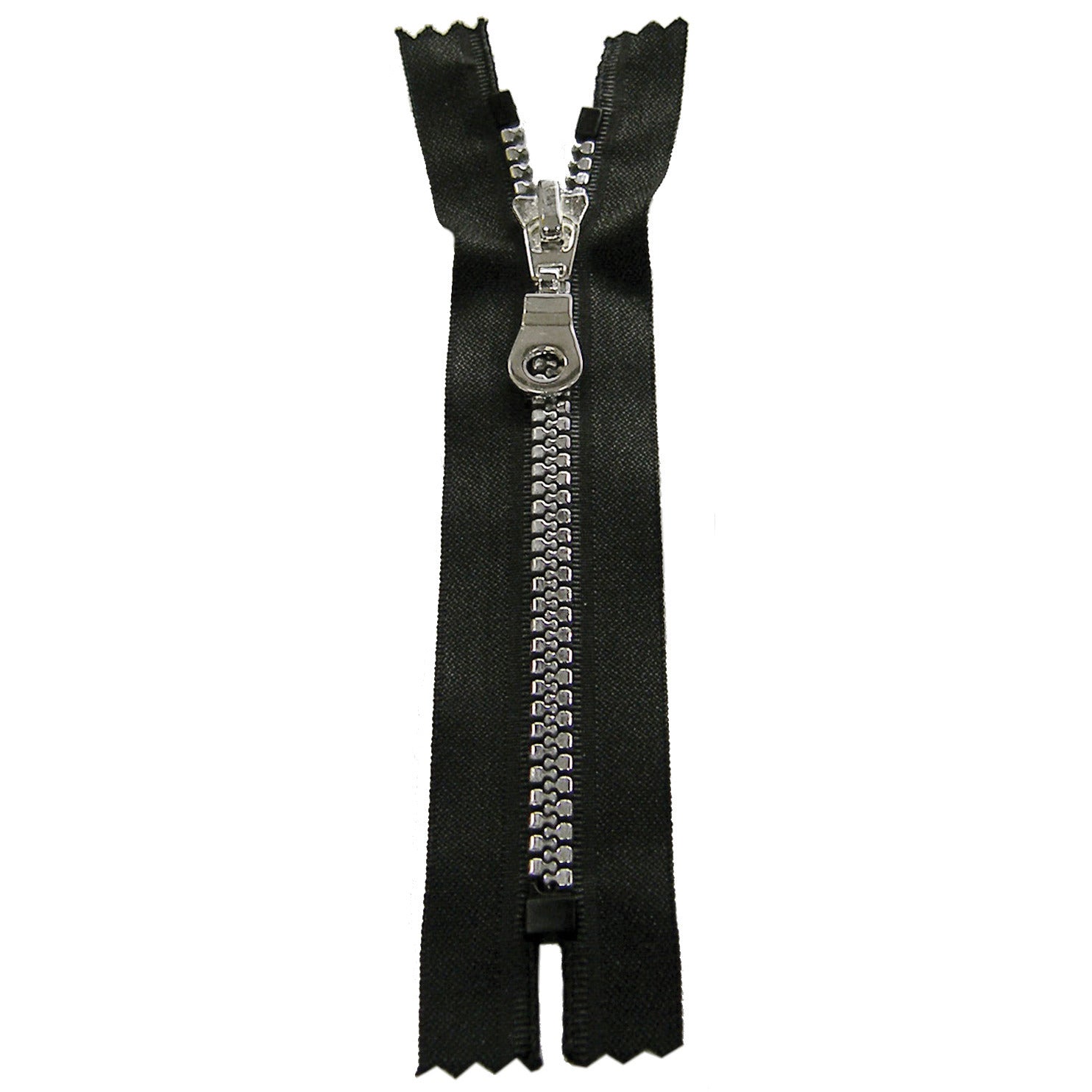 Neckline And Pocket Zip With Silver Vislon Molded Teeth 15cm/6in - Black (580)