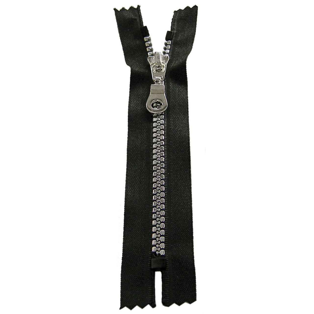 Neckline And Pocket Zip With Silver Vislon Molded Teeth 15cm/6in - Black (580)
