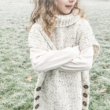 Winter walks crochet poncho