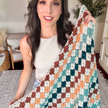 Colorful Granny Stitch Blanket