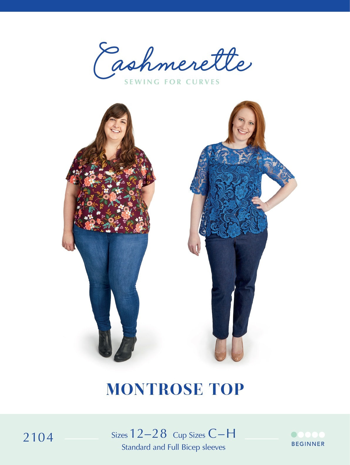 Cashmerette Montrose Top 2104 - Paper Pattern, Size 12 - 28
