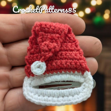 Santa Hat Christmas Hair Clip 1 English-US