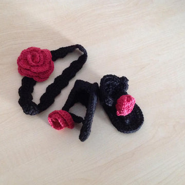 Baby Sandals & Headband Set N 202