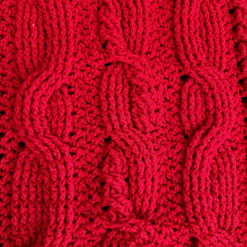 Bonnie's Christmas Cabled Throw